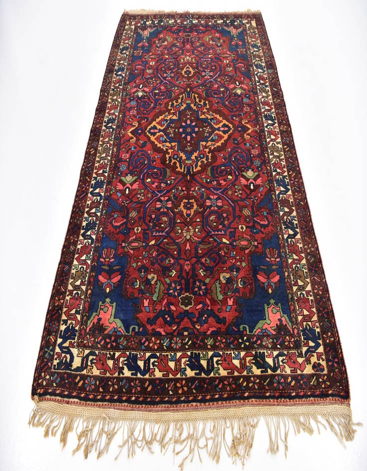 Detail image of  5' x 7' 4  Hand Knotted Bakhtiar Persian Wool Rug