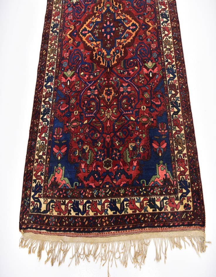 Detail image of  5' x 7' 4  Hand Knotted Bakhtiar Persian Wool Rug