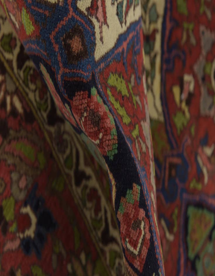 Detail image of  6' 10 x 10' 10  Hand Knotted Bakhtiar Persian Wool Rug