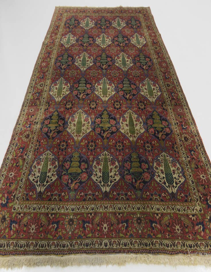 Detail image of  6' 10 x 10' 10  Hand Knotted Bakhtiar Persian Wool Rug