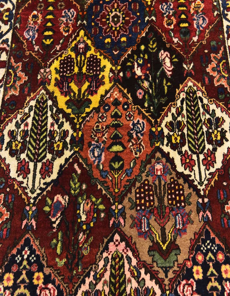 Detail image of  5' 4 x 8' 4  Hand Knotted Bakhtiar Persian Wool Rug