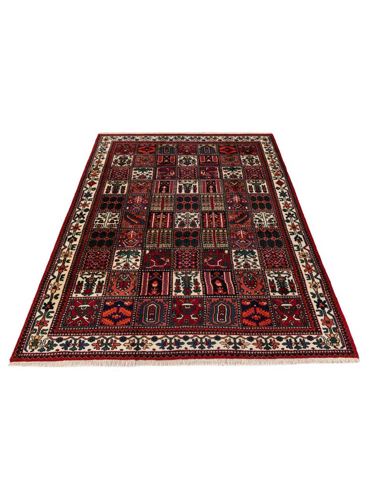 Detail image of  6' 8 x 9' 7  Hand Knotted Bakhtiar Wool Rug