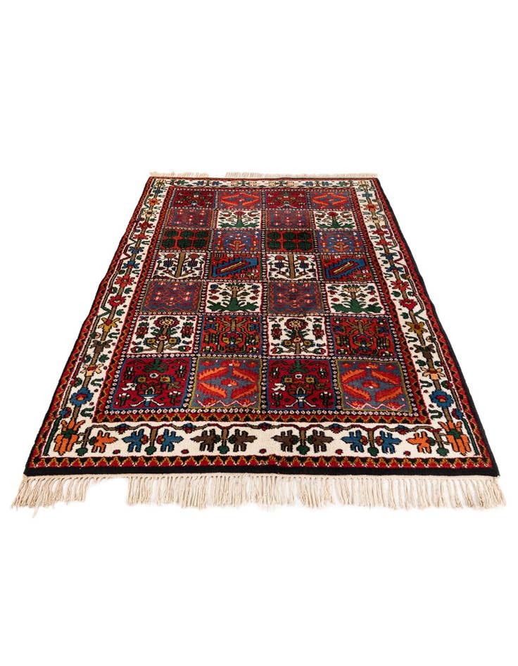 Detail image of  4' 6 x 6' 7  Hand Knotted Bakhtiar Wool Rug