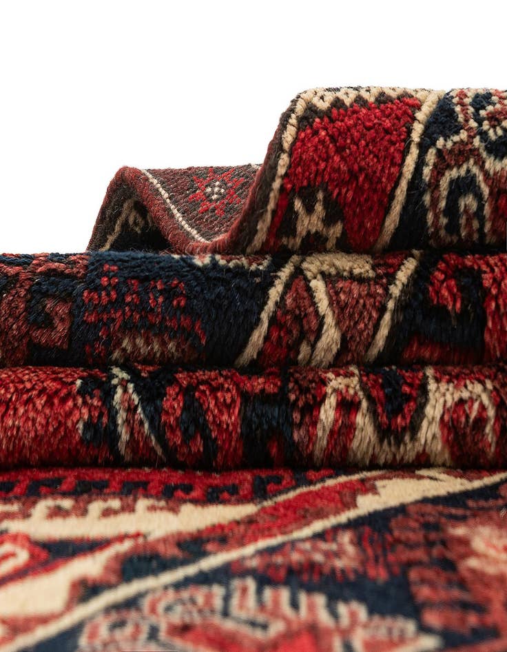 Detail image of  4' x 5' 9  Hand Knotted Balouch Oriental Wool Rug