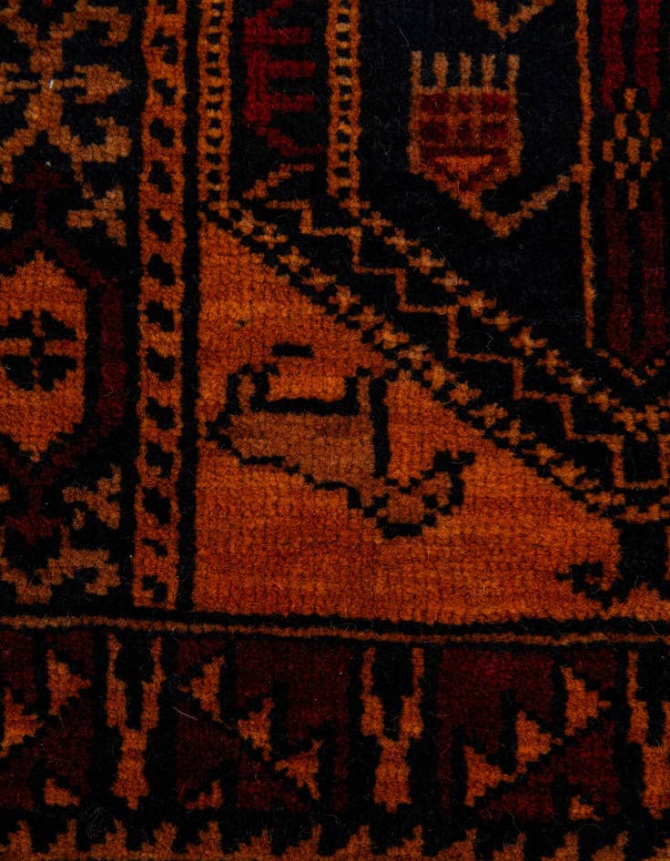 Detail image of  4' 4 x 6' 4  Hand Knotted Balouch Persian Wool Rug