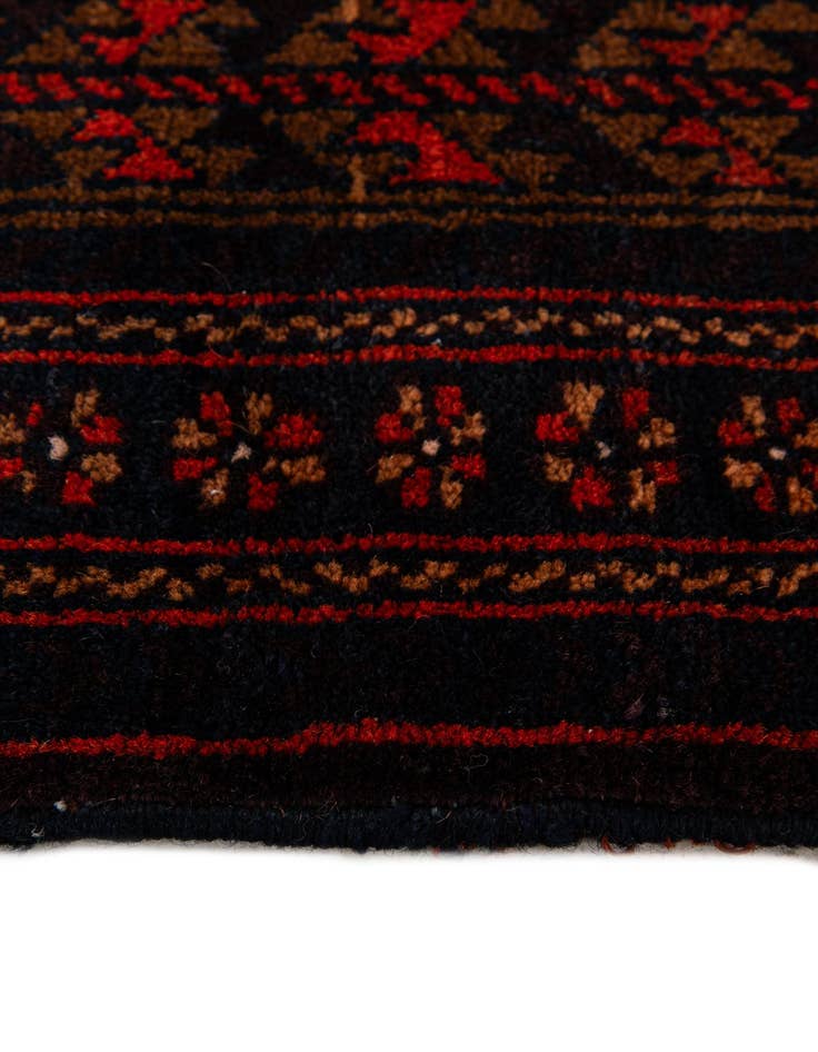 Detail image of  4' 3 x 6' 8  Hand Knotted Balouch Persian Wool Rug