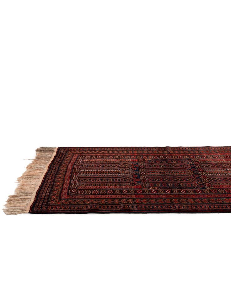 Detail image of  4' 3 x 6' 8  Hand Knotted Balouch Persian Wool Rug