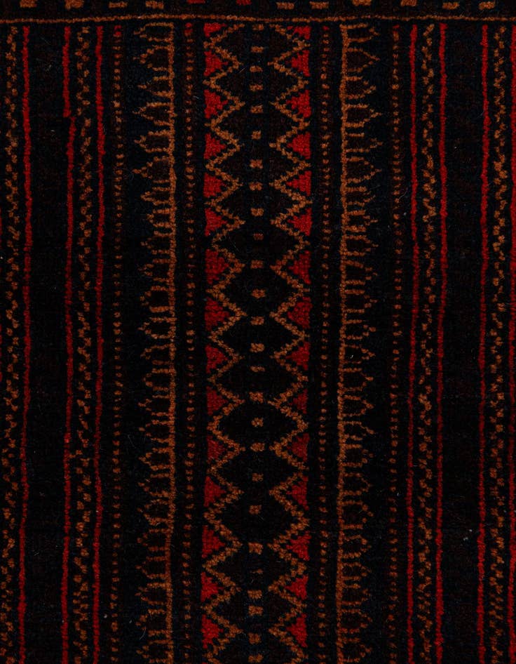 Detail image of  4' 3 x 6' 8  Hand Knotted Balouch Persian Wool Rug