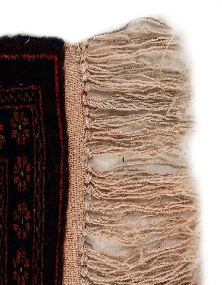 Detail image of  4' 3 x 6' 8  Hand Knotted Balouch Persian Wool Rug