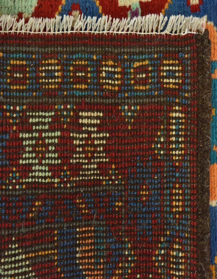 Detail image of  3' 4 x 4' 10  Hand Knotted Balouch Rug