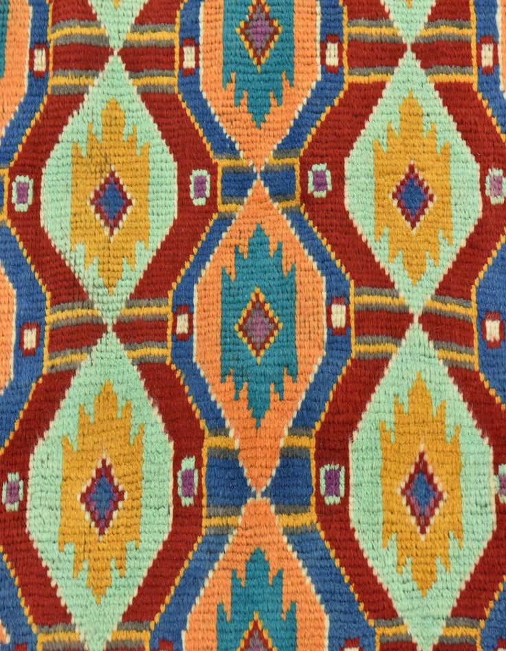 Detail image of  3' 4 x 4' 10  Hand Knotted Balouch Rug