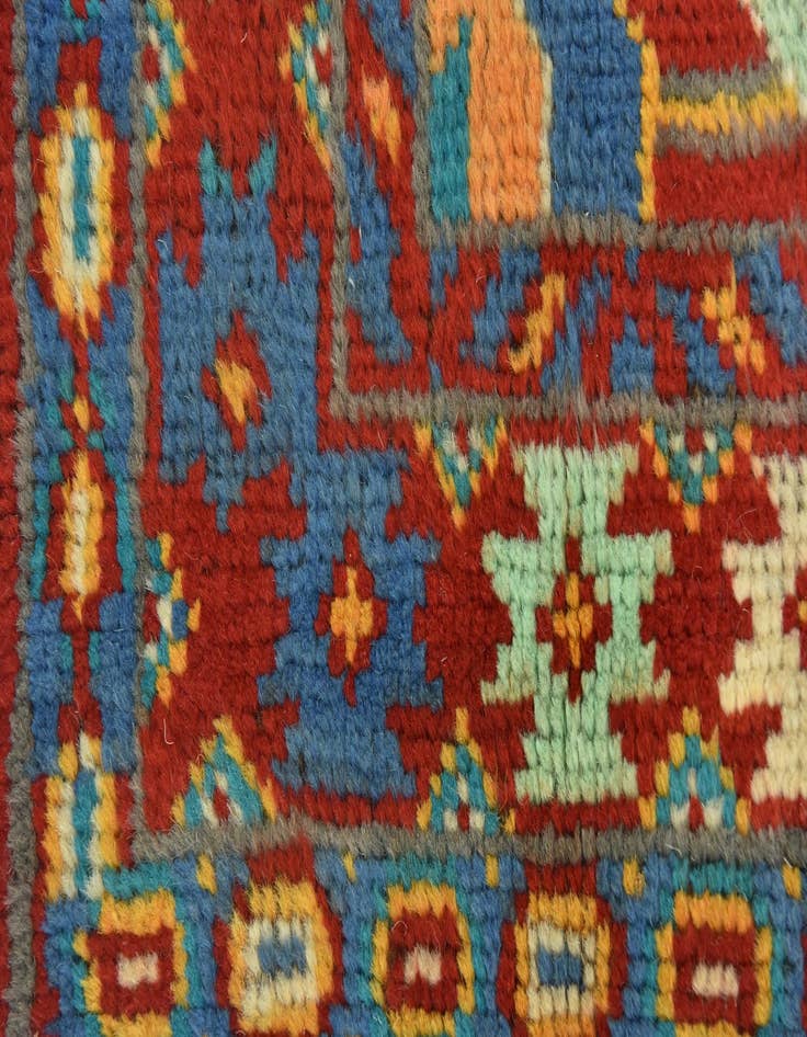 Detail image of  3' 4 x 4' 10  Hand Knotted Balouch Rug