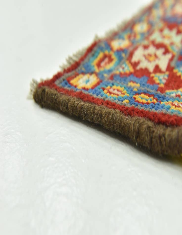 Detail image of  3' 4 x 4' 10  Hand Knotted Balouch Rug