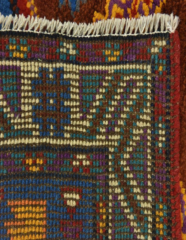 Detail image of  3' 3 x 4' 10  Hand Knotted Balouch Rug