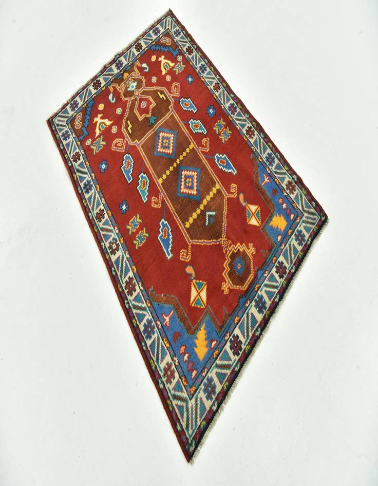 Detail image of  3' 3 x 4' 10  Hand Knotted Balouch Rug