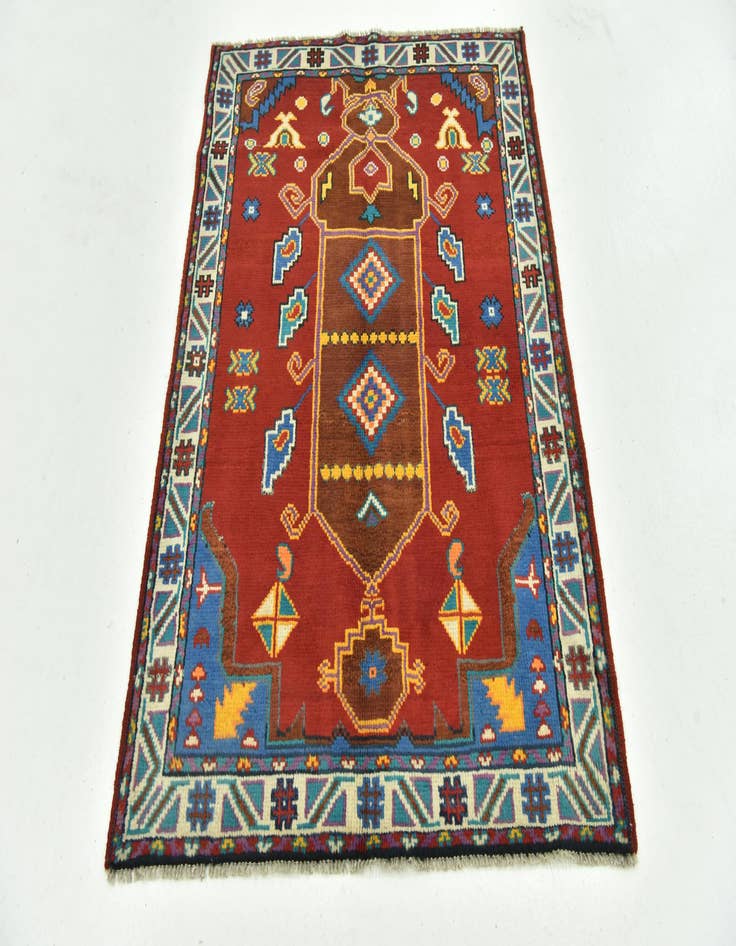 Detail image of  3' 3 x 4' 10  Hand Knotted Balouch Rug