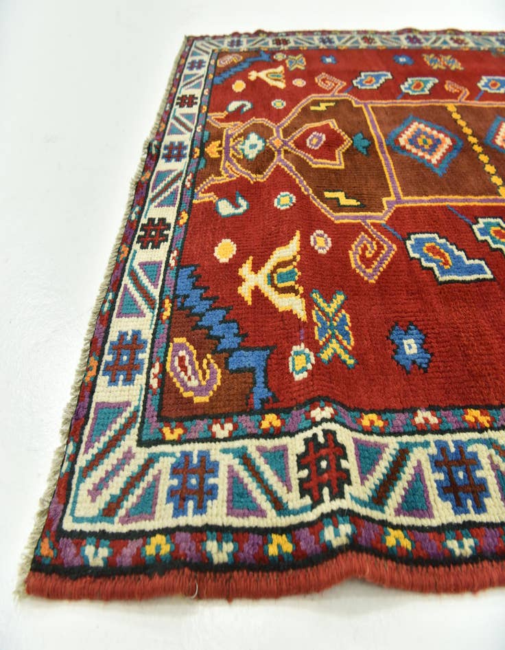 Detail image of  3' 3 x 4' 10  Hand Knotted Balouch Rug