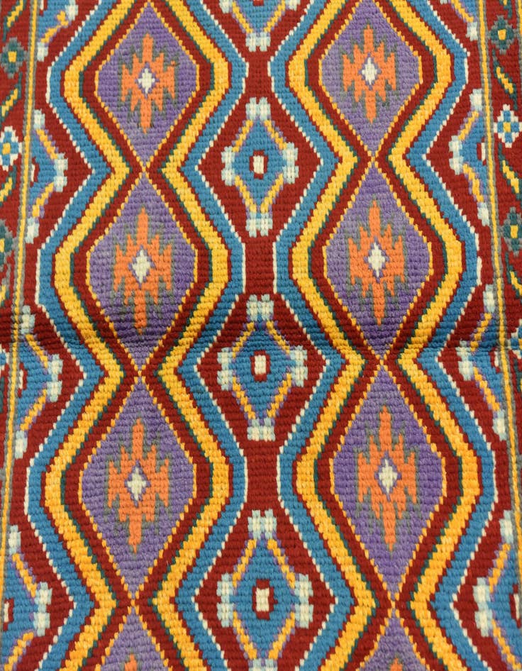 Detail image of  3' 4 x 4' 7  Hand Knotted Balouch Rug