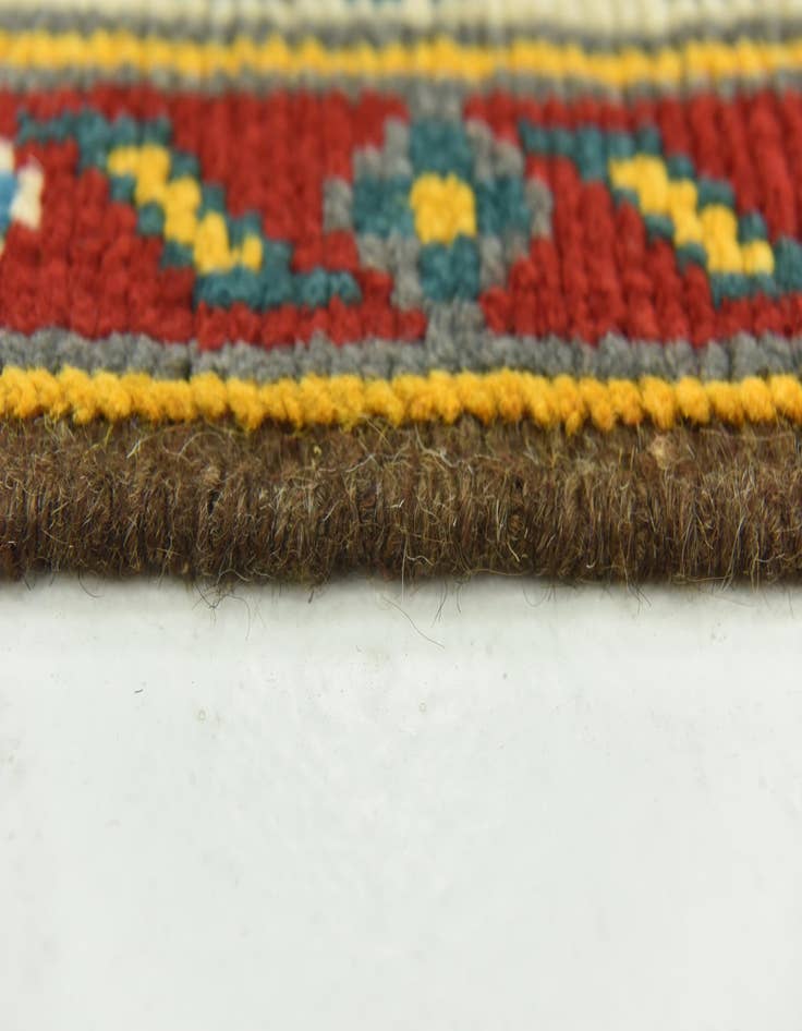 Detail image of  3' 4 x 4' 7  Hand Knotted Balouch Rug