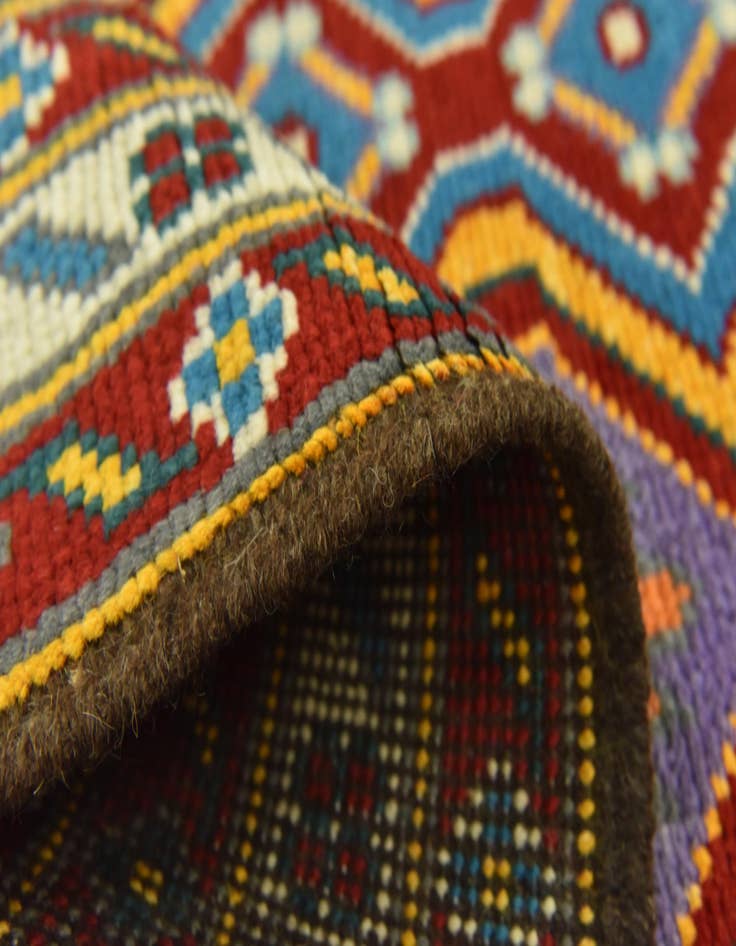 Detail image of  3' 4 x 4' 7  Hand Knotted Balouch Rug