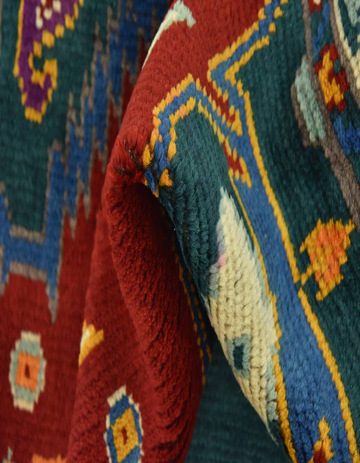 Detail image of  3' 5 x 5'  Hand Knotted Balouch Rug