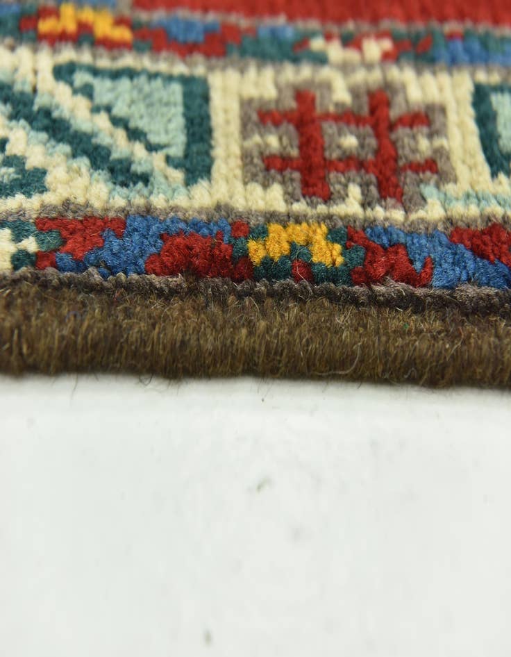 Detail image of  3' 5 x 5'  Hand Knotted Balouch Rug
