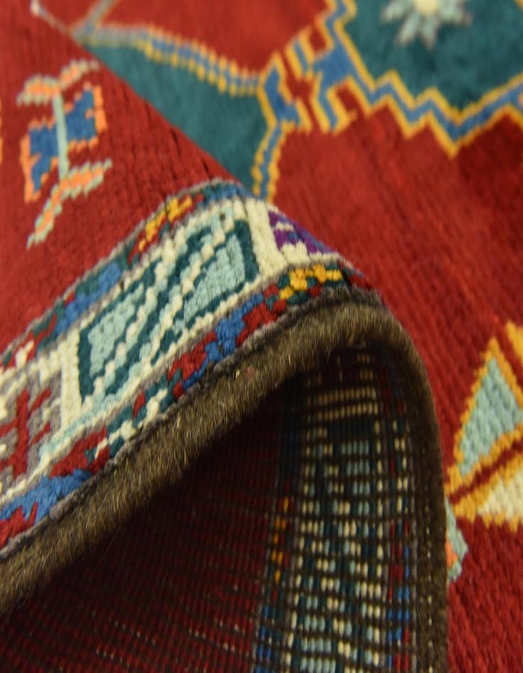 Detail image of  3' 5 x 5'  Hand Knotted Balouch Rug