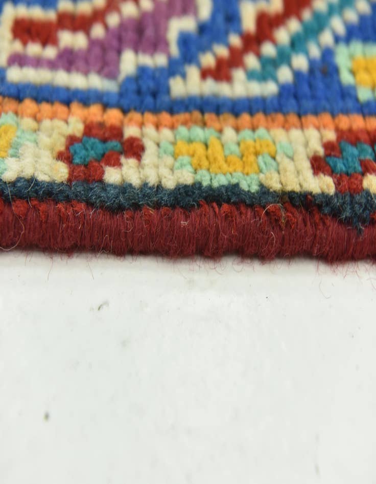 Detail image of  3' 4 x 4' 10  Hand Knotted Balouch Rug