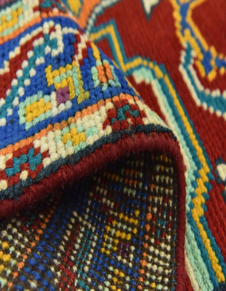 Detail image of  3' 4 x 4' 10  Hand Knotted Balouch Rug