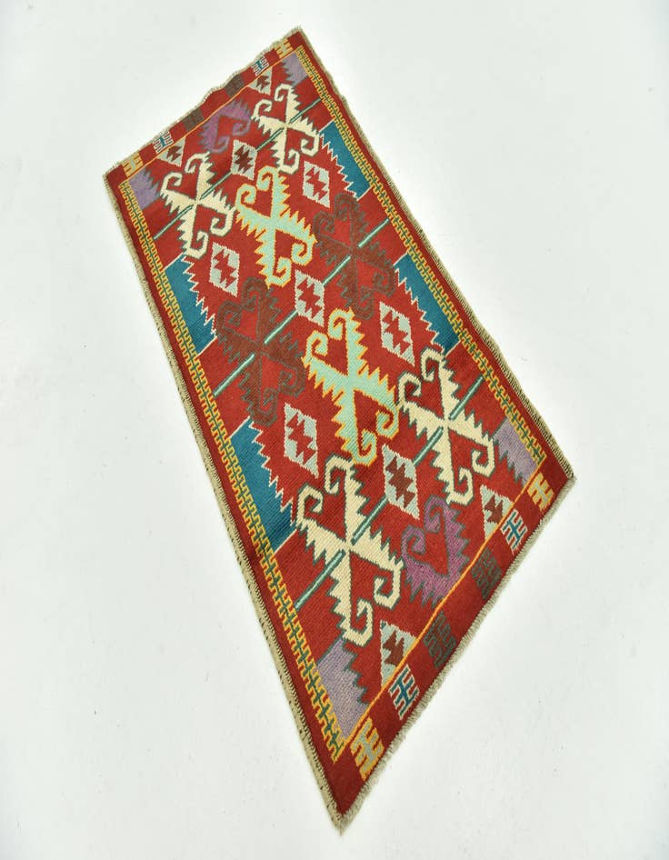 Detail image of  2' 10 x 5'  Hand Knotted Balouch Rug