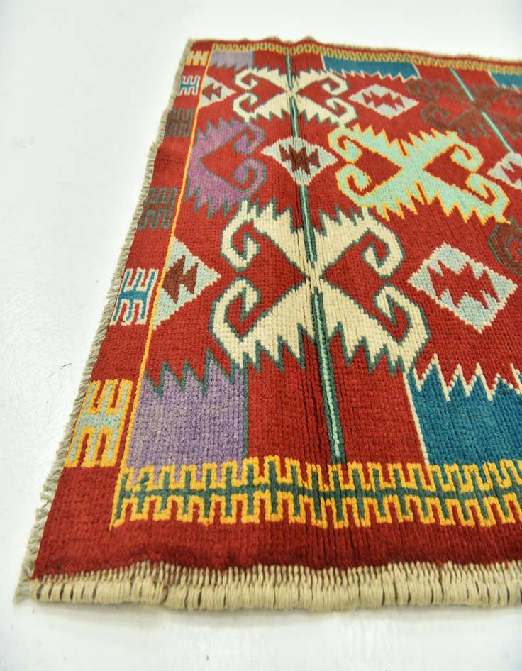 Detail image of  2' 10 x 5'  Hand Knotted Balouch Rug