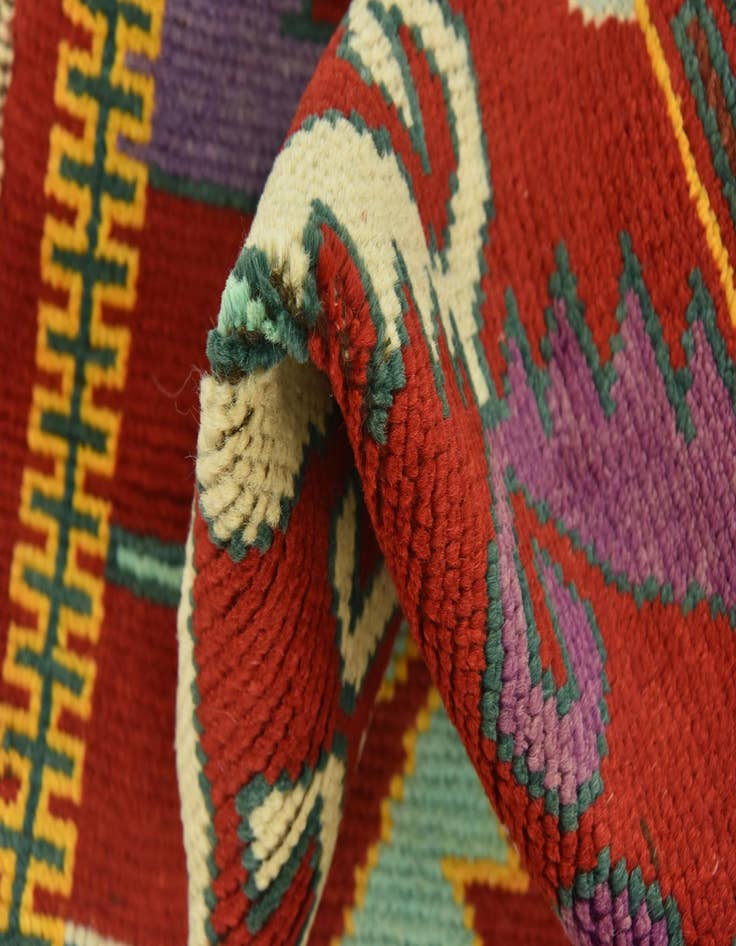 Detail image of  2' 10 x 5'  Hand Knotted Balouch Rug