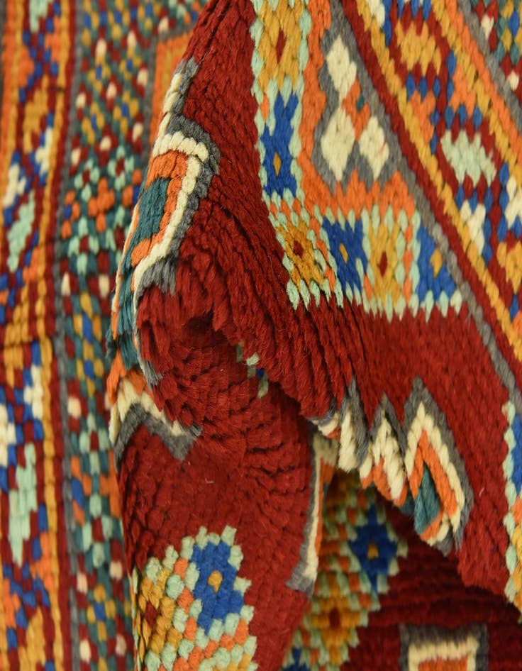 Detail image of  3' 4 x 5' 2  Hand Knotted Balouch Rug