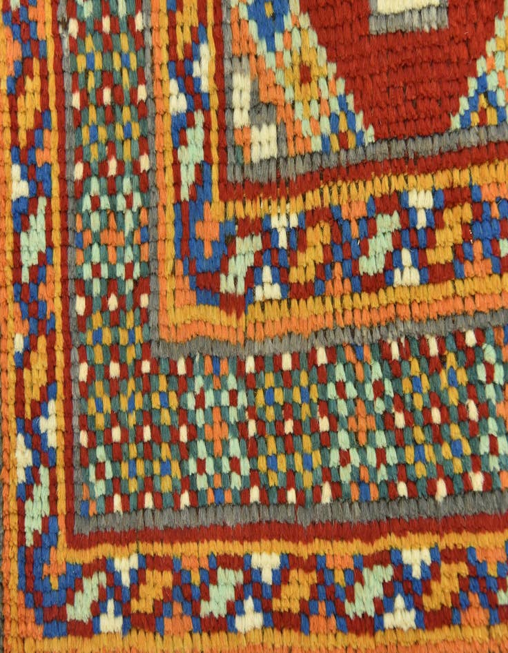 Detail image of  3' 4 x 5' 2  Hand Knotted Balouch Rug