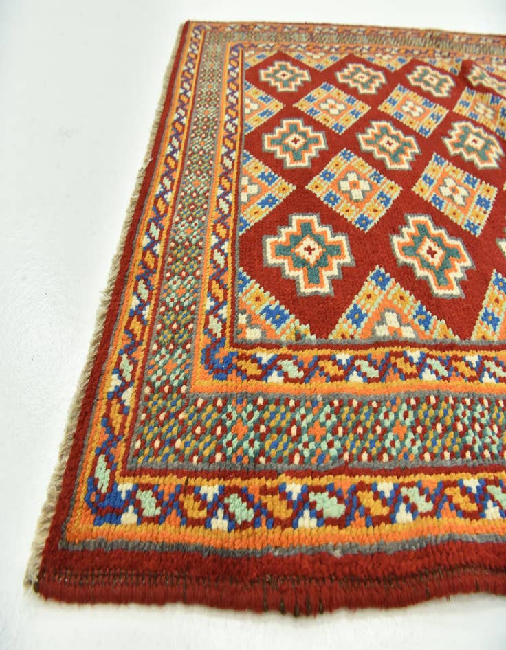 Detail image of  3' 4 x 5' 2  Hand Knotted Balouch Rug
