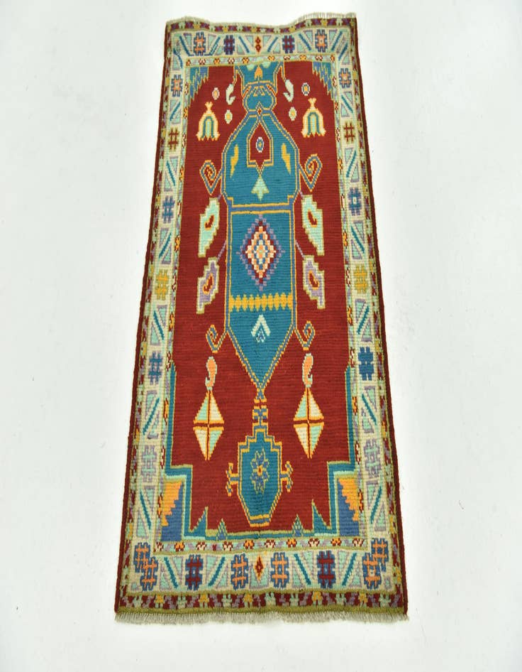 Detail image of  2' 9 x 4' 4  Hand Knotted Balouch Rug