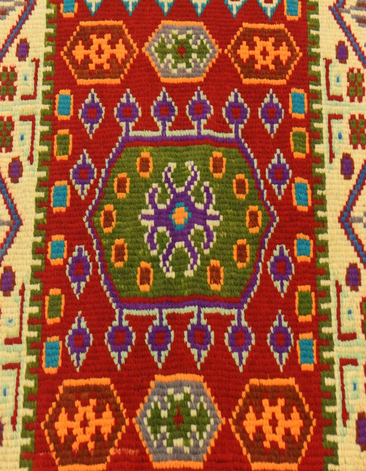 Detail image of  2' 6 x 4' 1  Hand Knotted Balouch Rug
