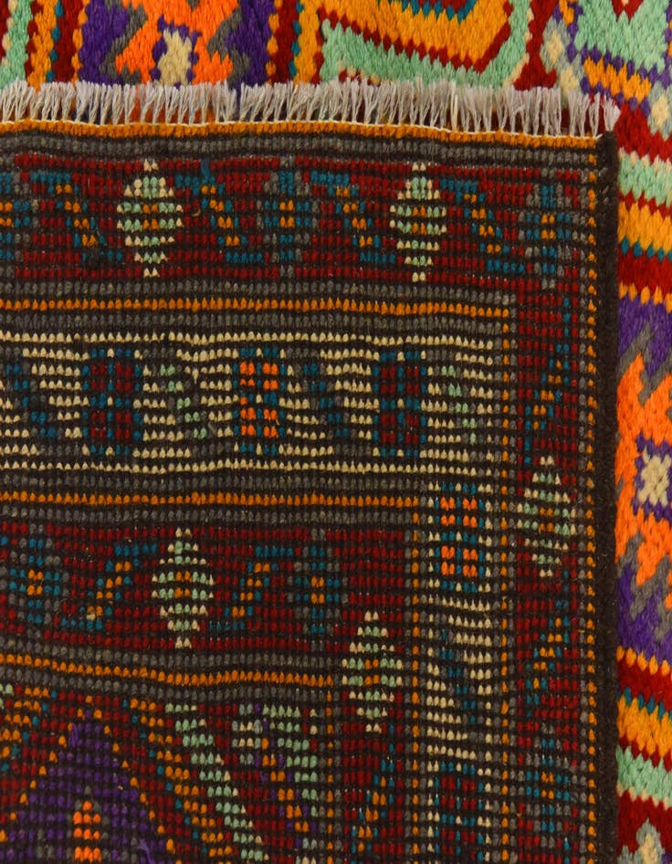 Detail image of  3' 4 x 5' 1  Hand Knotted Balouch Wool Rug