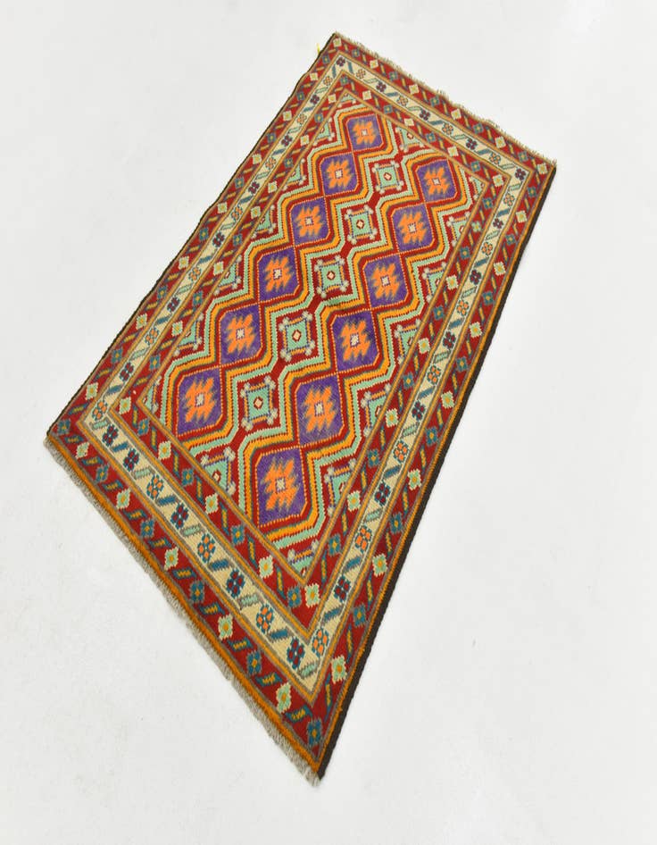 Detail image of  3' 4 x 5' 1  Hand Knotted Balouch Wool Rug