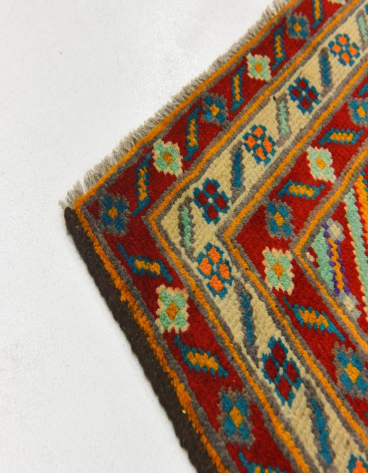 Detail image of  3' 4 x 5' 1  Hand Knotted Balouch Wool Rug