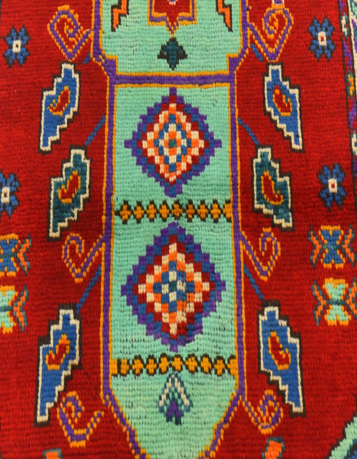 Detail image of  3' 3 x 4' 9  Hand Knotted Balouch Wool Rug
