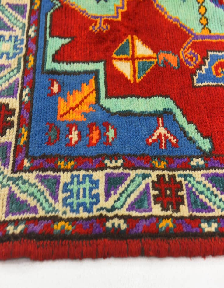 Detail image of  3' 3 x 4' 9  Hand Knotted Balouch Wool Rug