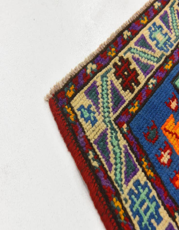 Detail image of  3' 3 x 4' 9  Hand Knotted Balouch Wool Rug