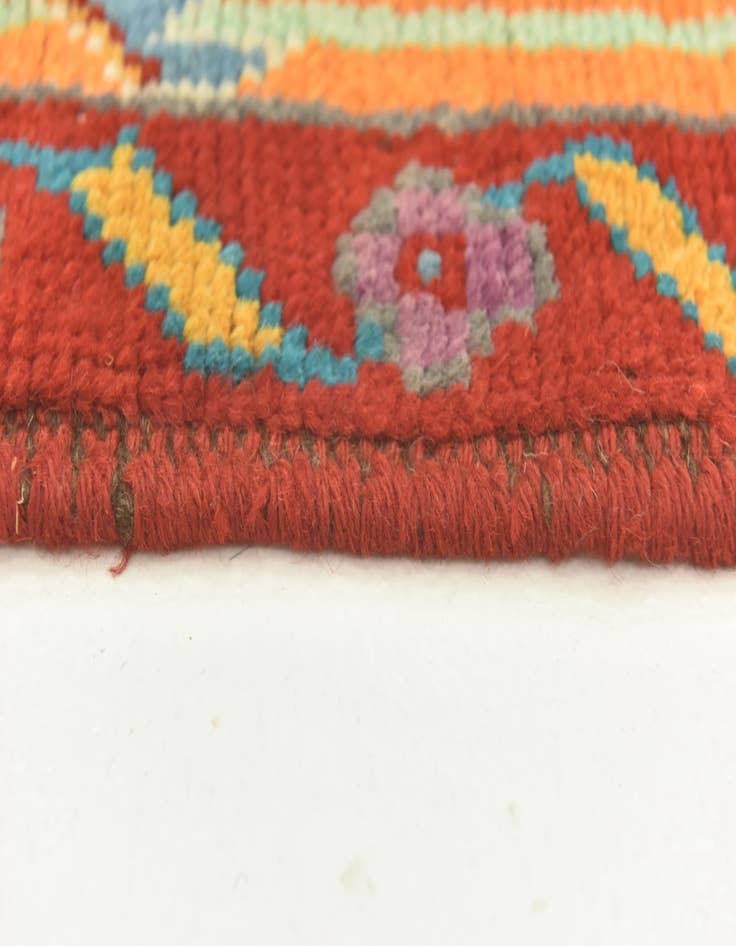 Detail image of  5' 8 x 8'  Hand Knotted Balouch Rug