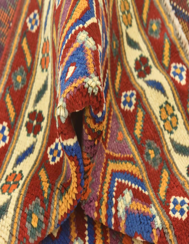 Detail image of  6' 1 x 7' 10  Hand Knotted Balouch Rug