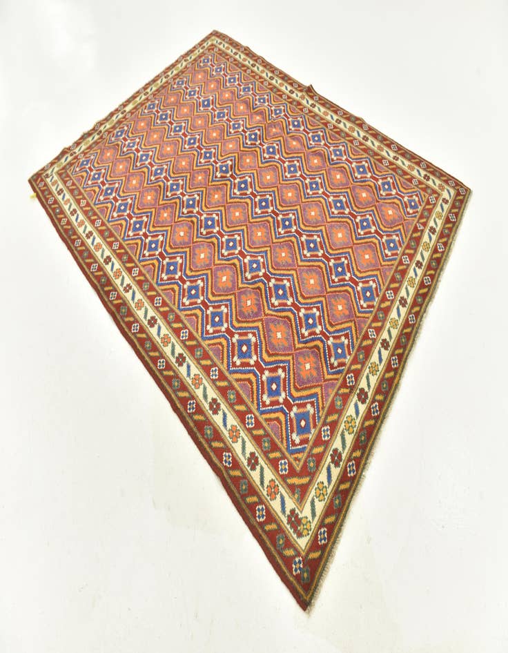 Detail image of  6' 1 x 7' 10  Hand Knotted Balouch Rug