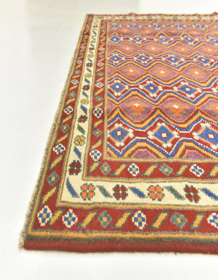 Detail image of  6' 1 x 7' 10  Hand Knotted Balouch Rug
