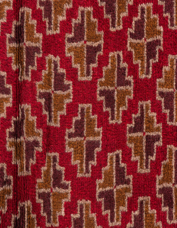 Detail image of  3' x 4' 9  Hand Knotted Balouch Persian Wool Rug