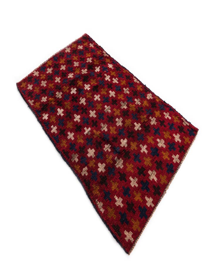 Detail image of  2' 10 x 4' 6  Hand Knotted Balouch Persian Wool Rug