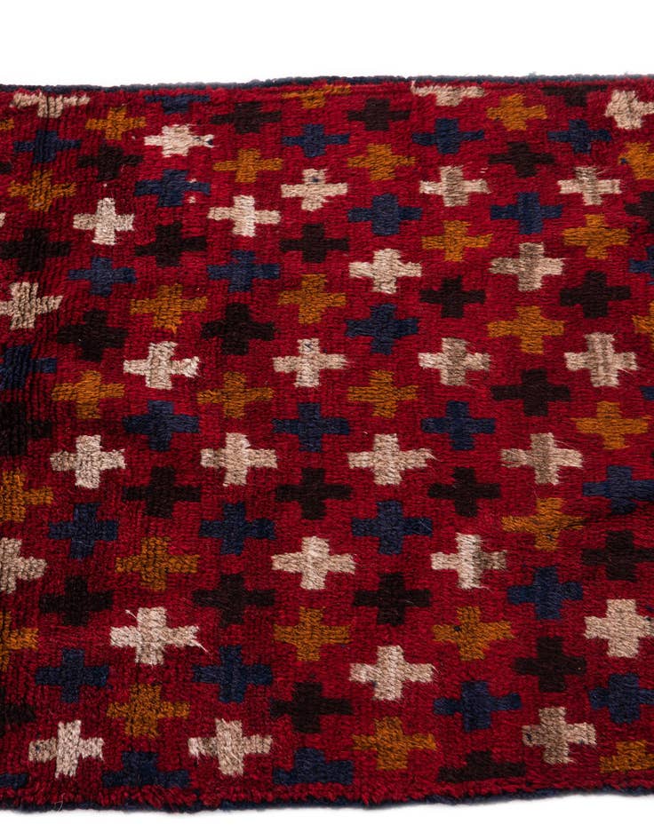 Detail image of  2' 10 x 4' 6  Hand Knotted Balouch Persian Wool Rug